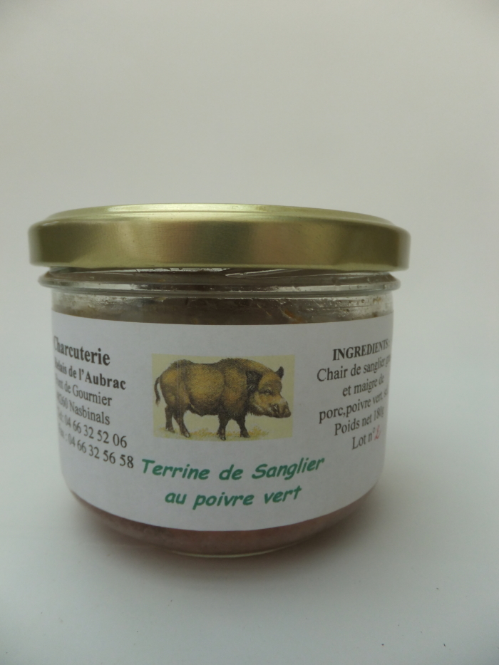 Terrine de sanglier au poivre vert